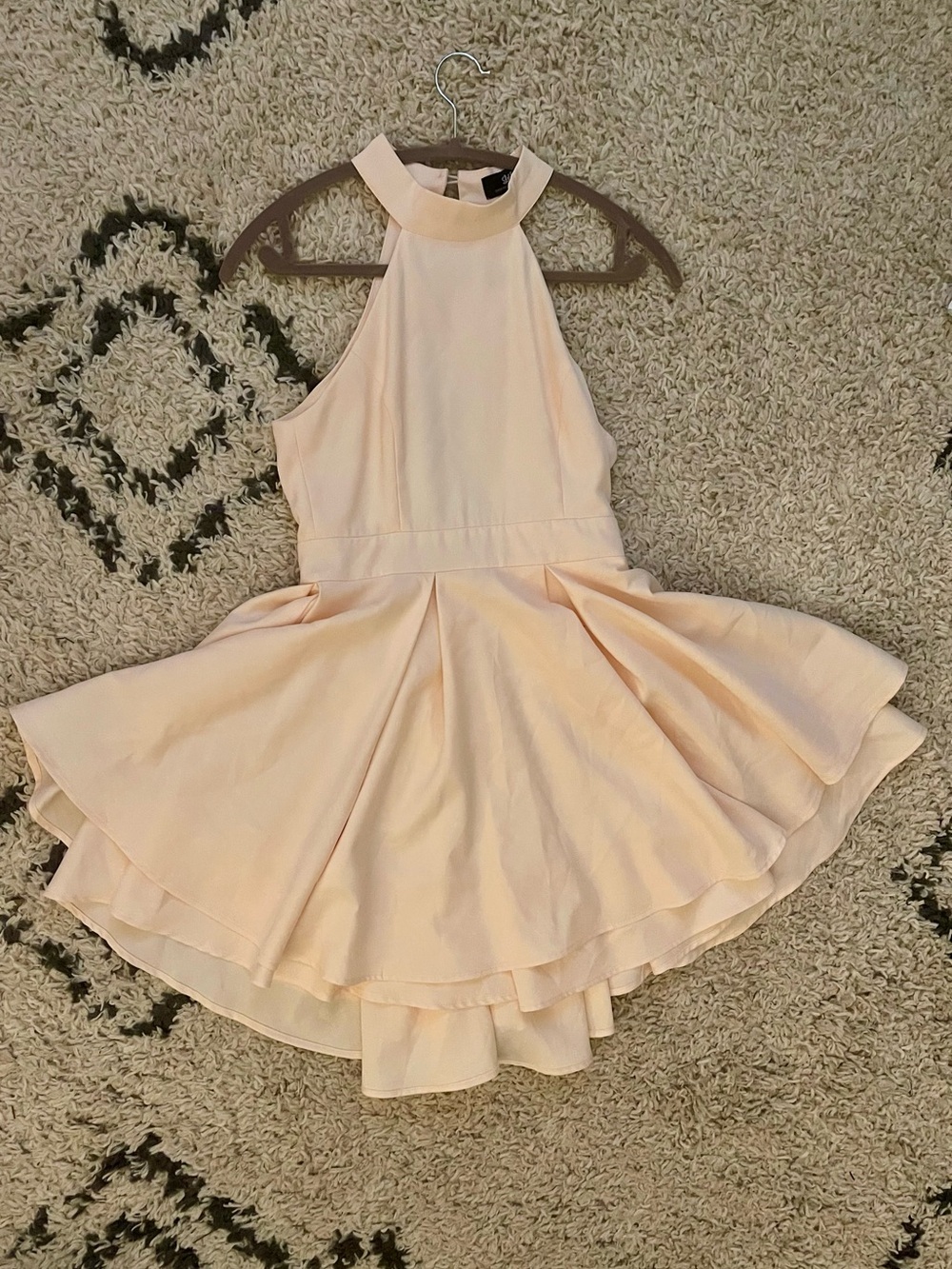 Lulus Dress Rehearsal Peach Skater Dress